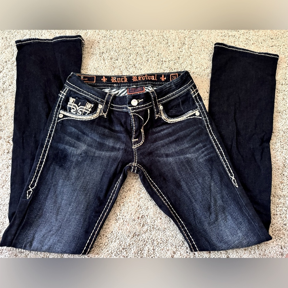 Women’s Rock Revival Jeans!  Like new, barely worn! Size 26 women, boot cut!